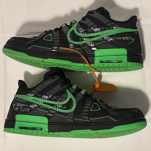 Nike Off-White x Air Rubber Dunk Low Green Strike CU6015-001 Men’s Size 14 - Picture 3 of 7